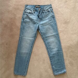 J. crew point sur straight leg denim in light wash, mid rise
